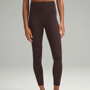 Lululemon Wunder Train High-Rise Tight 25” – Espresso – Size 8 – EUC